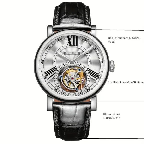 Luxury Tourbillon Pure Manual Winding Mechanical Watch